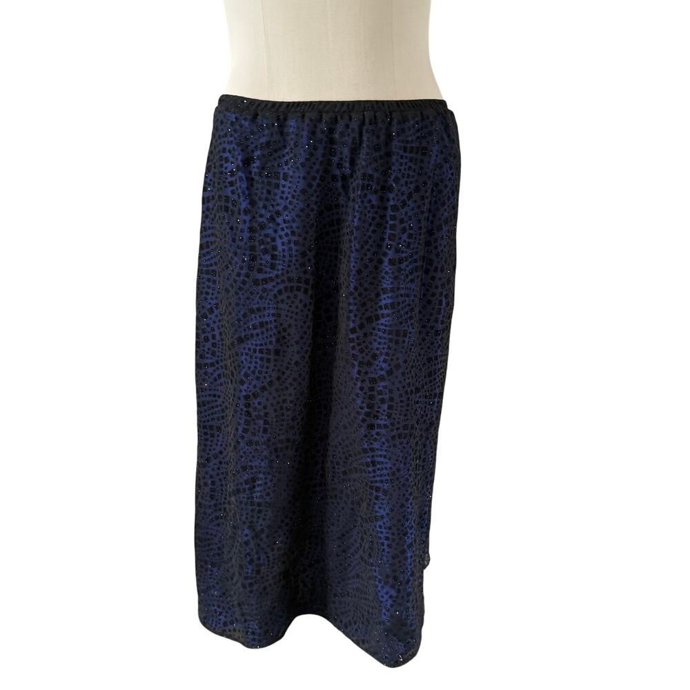 NWT Vtg Y2K 2000s Purple Burnout Velvet Maxi SKirt Plus Sz 18W Fairy Whimsygoth